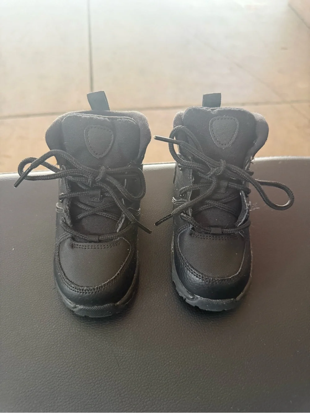 Nike Kids Black Lace-Up Sneakers